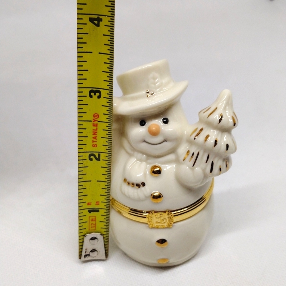 Lenox Treasures "The Snowman's Surprise Box" Trinket Box - Picture 7 of 8
